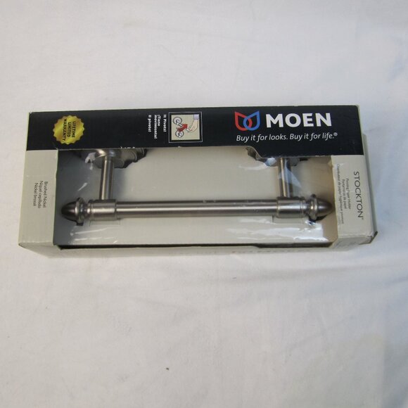 Moen Stockton Pivoting Toilet Paper Holder BRUSHED NICKEL DN4108BN - New(Other) - Picture 1 of 12